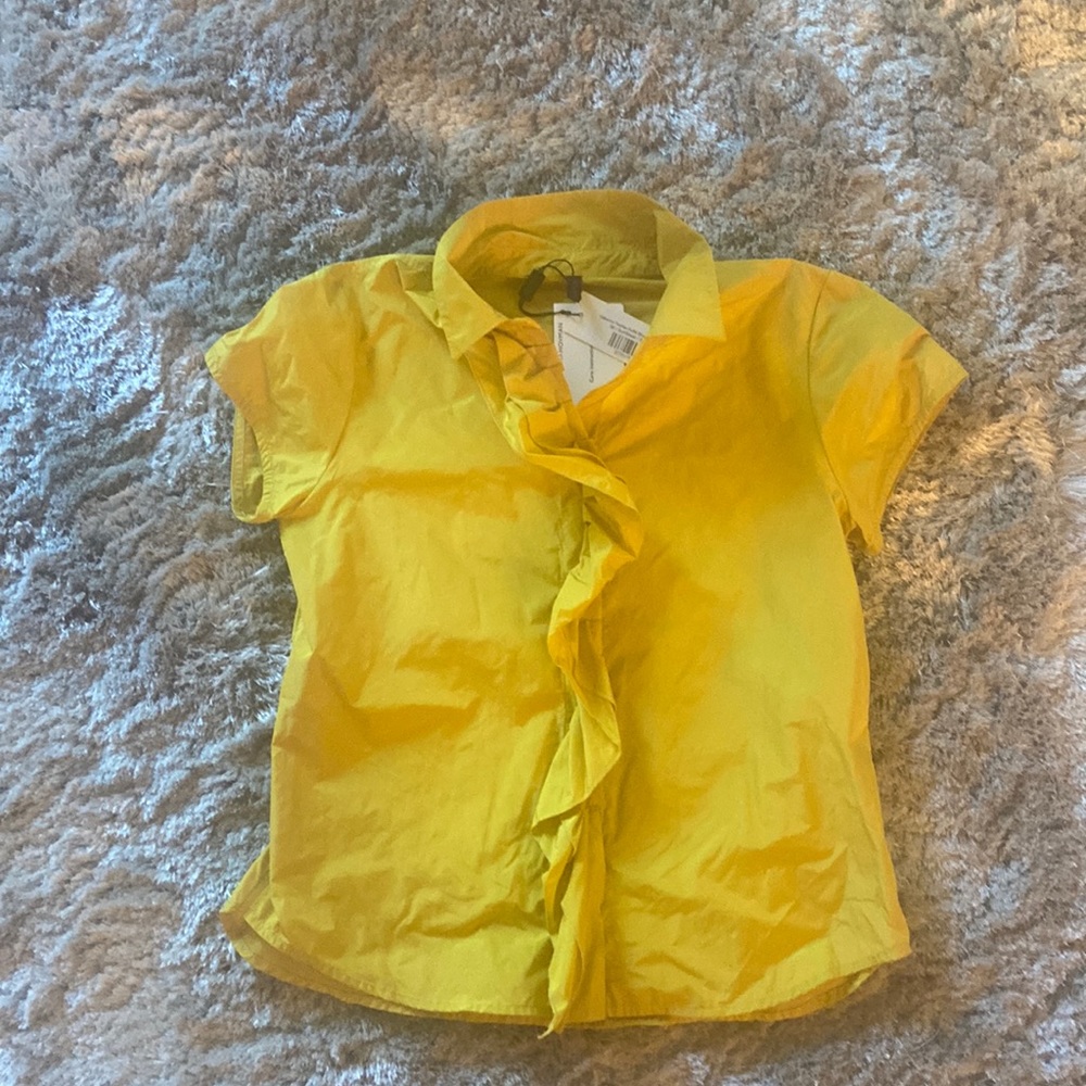 Katharina Hovman Ruffle blouse 36 NWT
